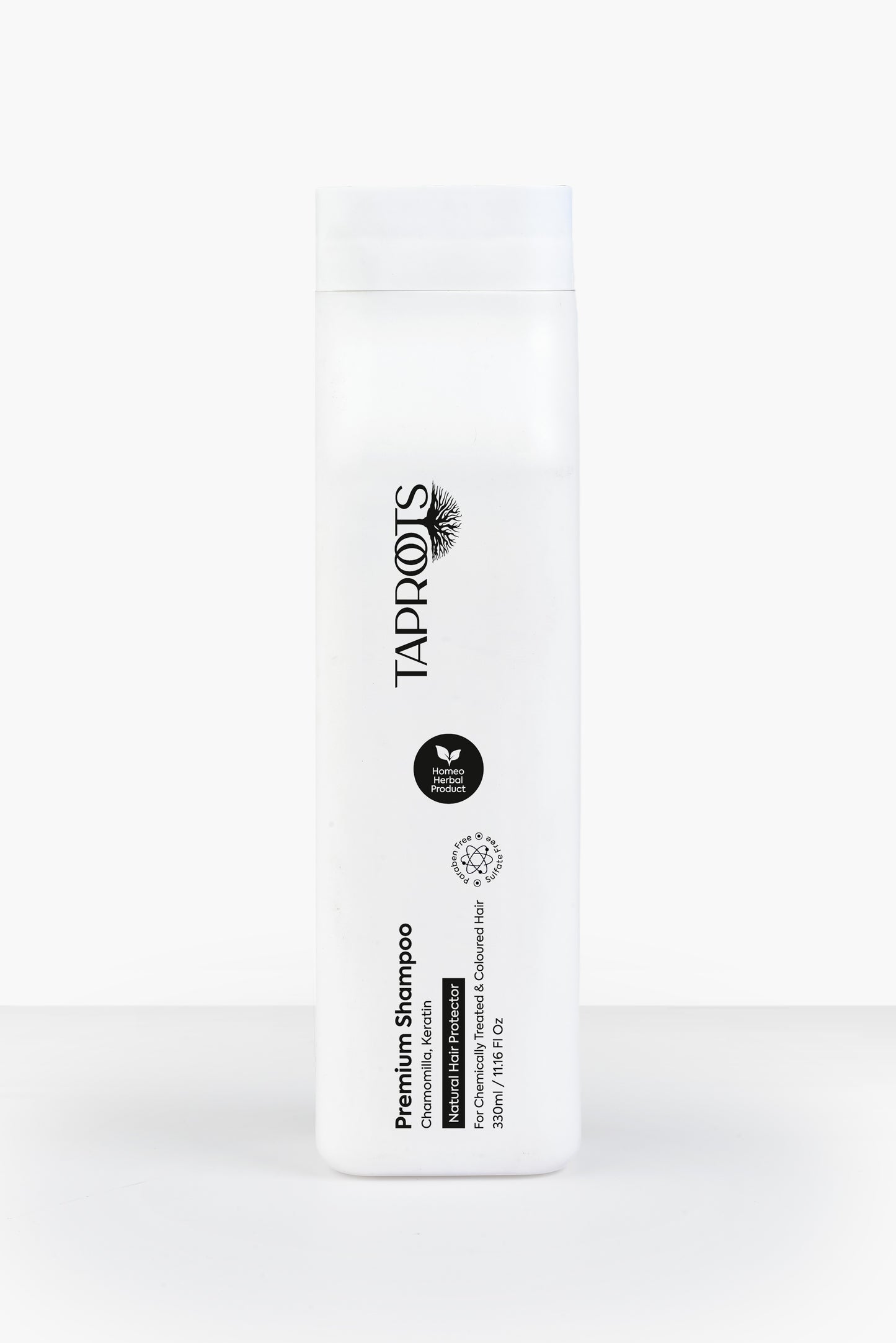 Taproots Premium Shampoo with Chamomilla & Keratin | 330 ml | Unisex | Best for Chemically Treated & Colored